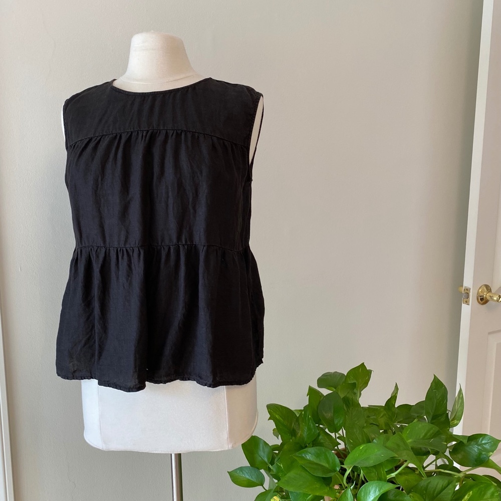 Mandi Sleeveless Linen Top Sz S